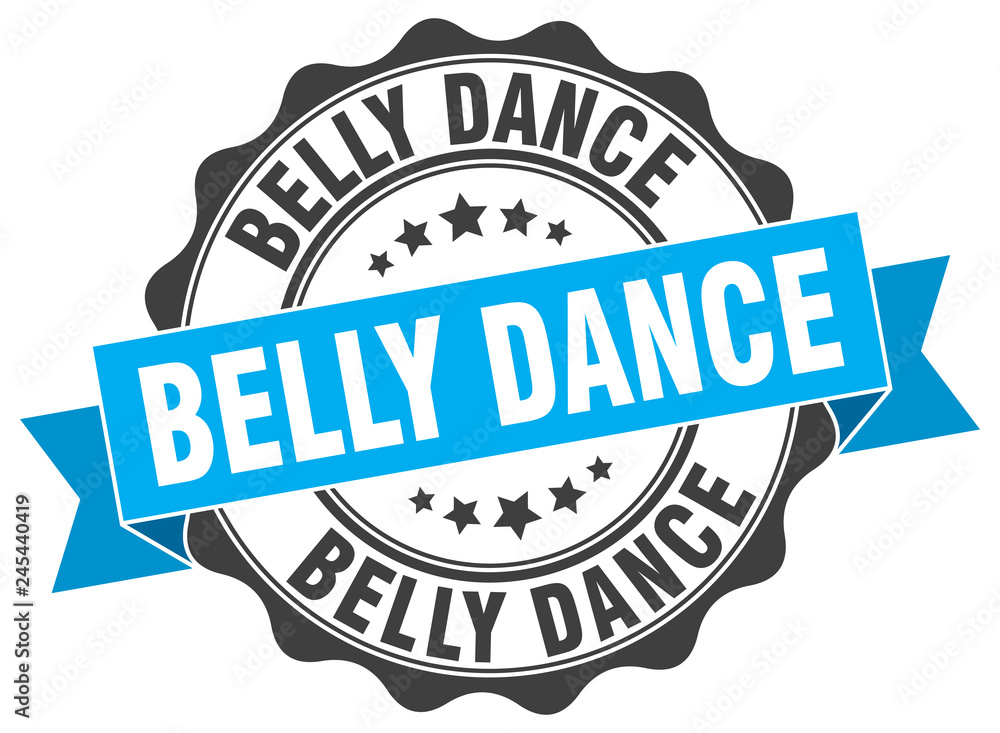 Obraz premium belly dance stamp. sign. seal