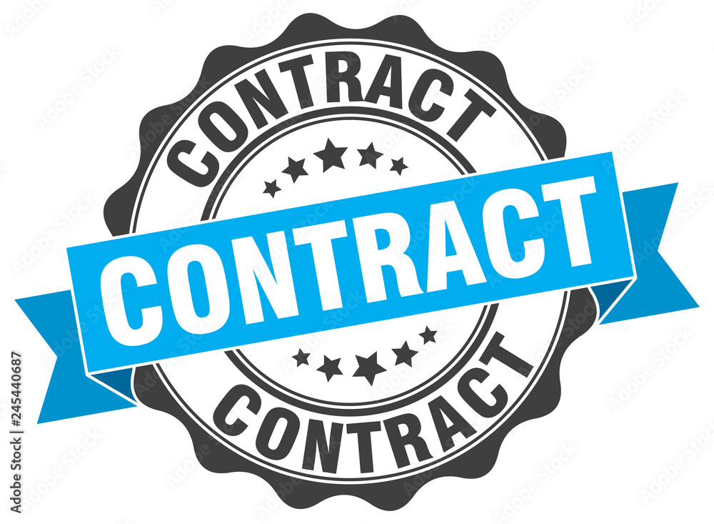 contract stamp. sign. seal contract stamp. sign. seal
