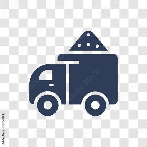 Garbage truck icon vector