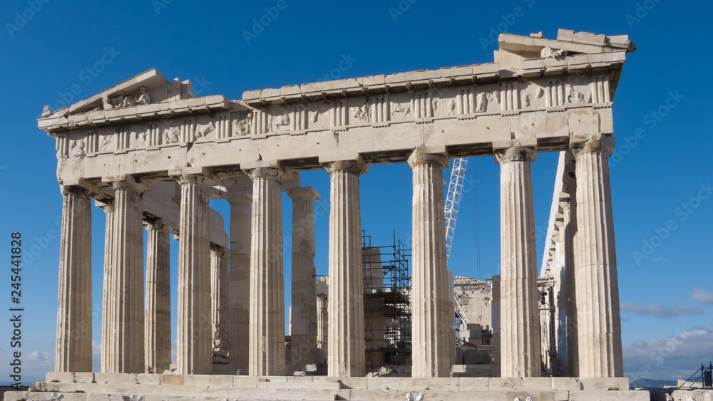 Ruins of The Parthenon in the Acropolis of Athens, Attica, Greece