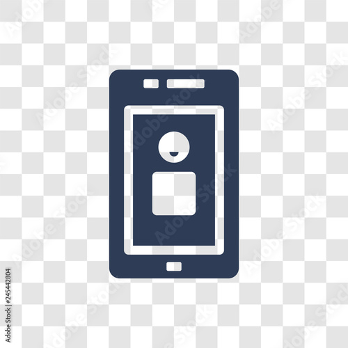 Video call icon vector