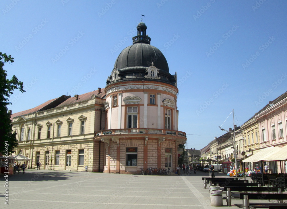 City Center of Sremska Mitrovica, Serbia