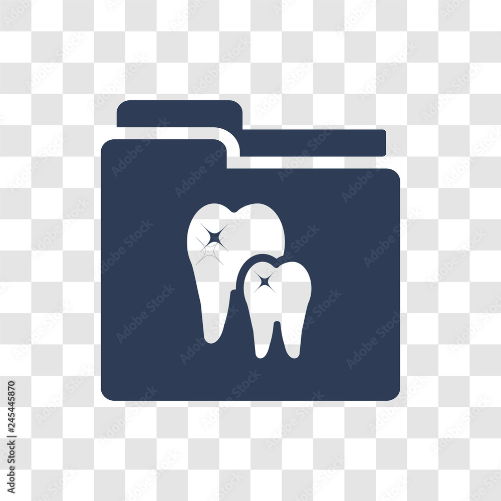 Dental Folder icon vector Stock Vector | Adobe Stock
