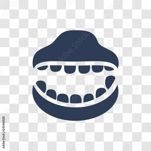Denture icon vector