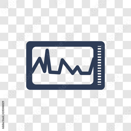 Ekg monitor icon vector