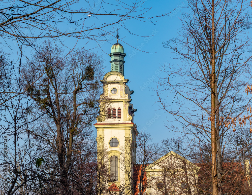 View of Evangelical church, Kostel Spasitele in Sopot , Poland