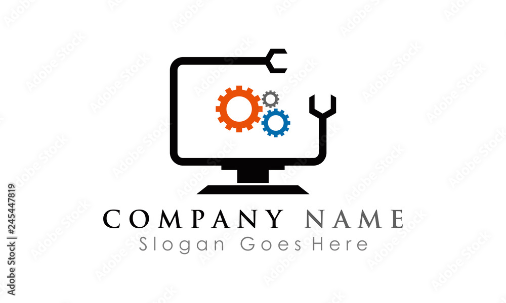 computer service logo computer service logo