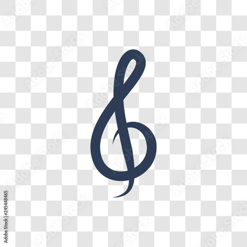 G clef icon vector