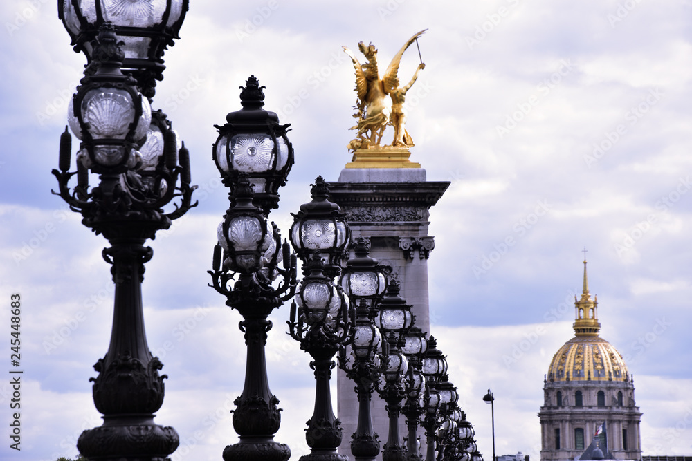 lamppost at dusk