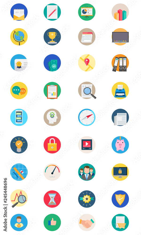 Paquete de iconos en color Paquete de iconos en color