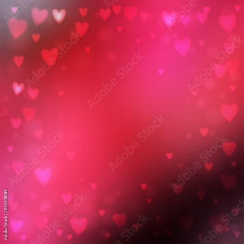 Wallpaper Mural Abstract hearts lights background Torontodigital.ca