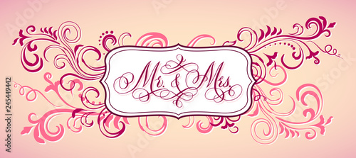 mr&mrs-frame-swirls-oraggered