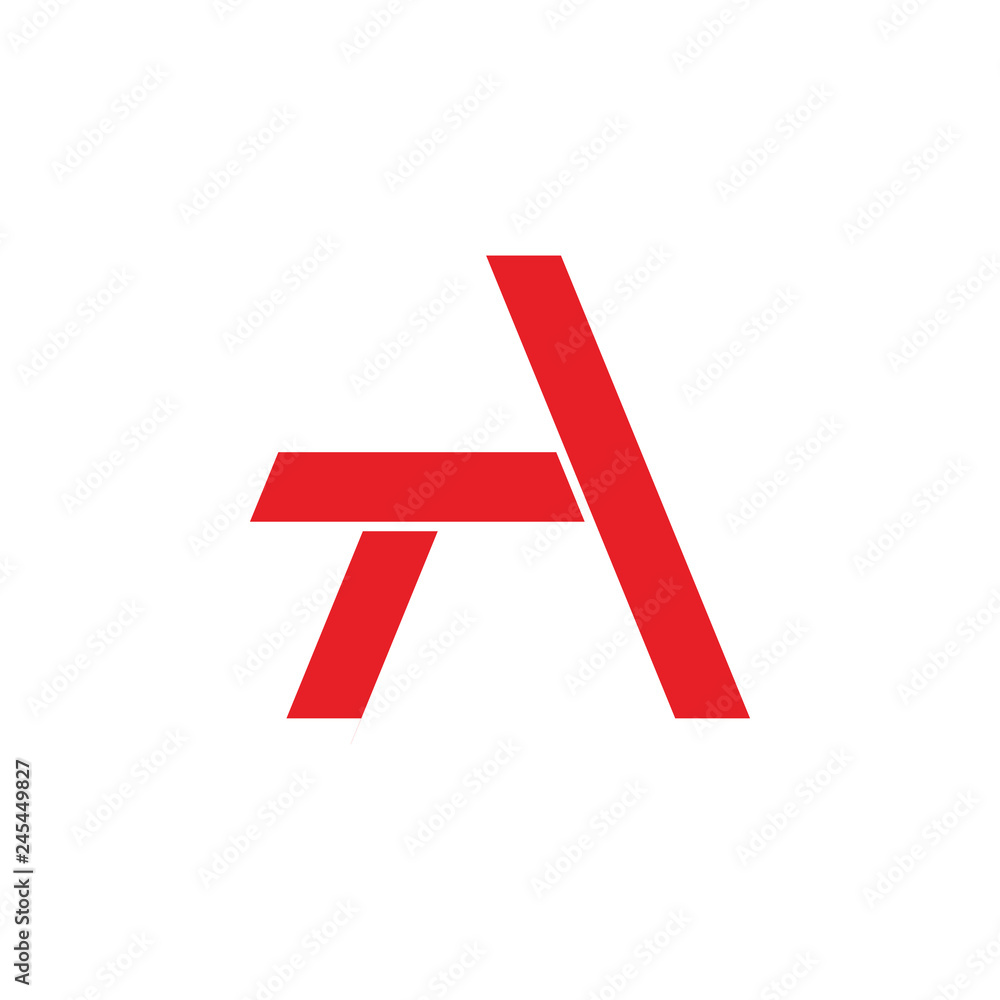 letter a simple geometric line logo vector letter a simple geometric line logo vector