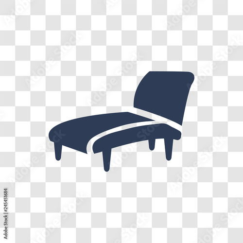 lounger icon vector