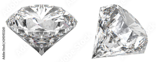 A real shot of a diamond that shows the different angles of the diamond. HD picture © Thomas