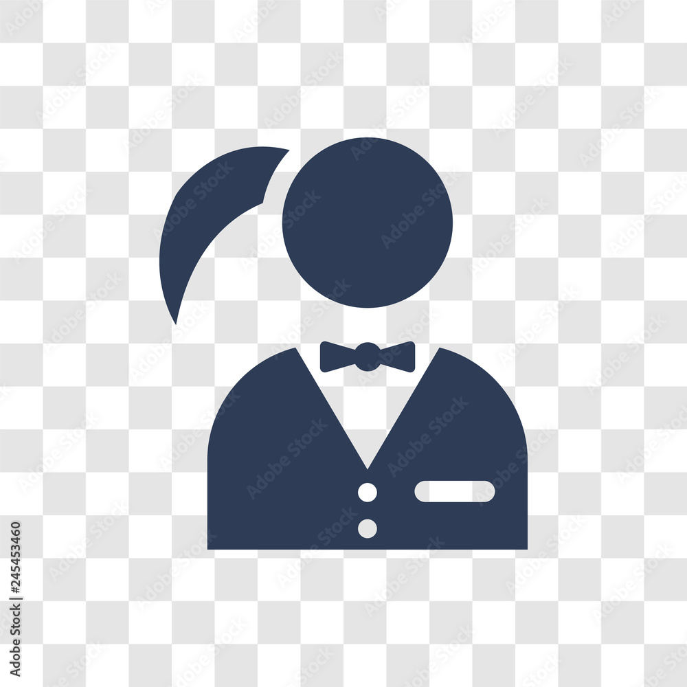 Fotografie Waitress icon vector