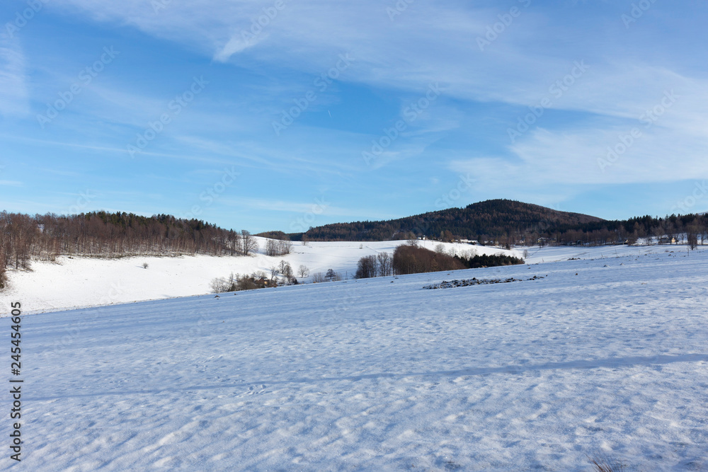 Snowy north Bohemia Landscape, Jizerske Mountains, Czech Republic Snowy north Bohemia Landscape, Jizerske Mountains, Czech Republic
