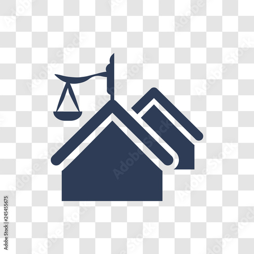 real estate law icon vector