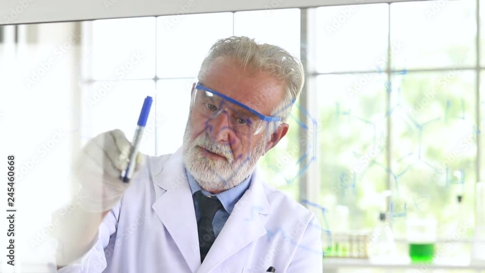 Senior medical researchers teaching student scientist at laboratory. Senior medical researchers teaching student scientist at laboratory.