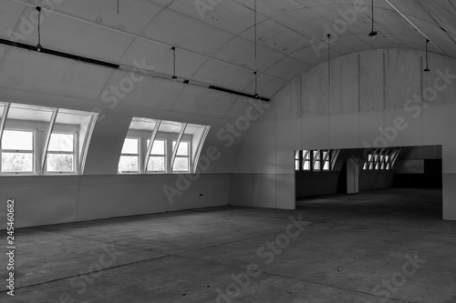 Abandoned migrant camp