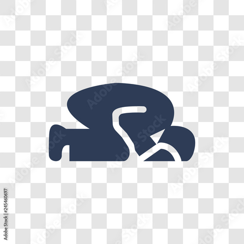 Sujud Posture icon vector
