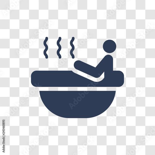 Irish steam bath icon vector