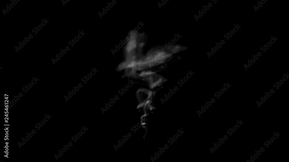 Realistic Smoke On Black Background Realistic Smoke On Black Background