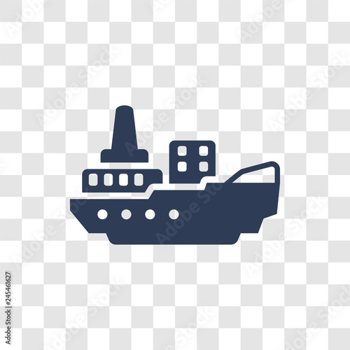 icebreaker ship icon vector