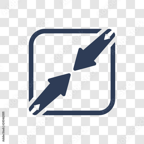 Compress icon vector