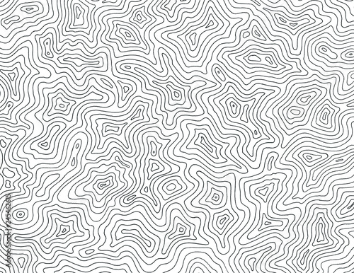 Topographic Map by Hand