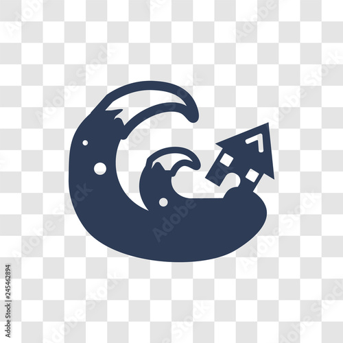 Tsunami icon vector