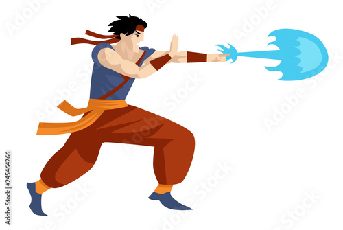 anime manga shonen hero shooting energy