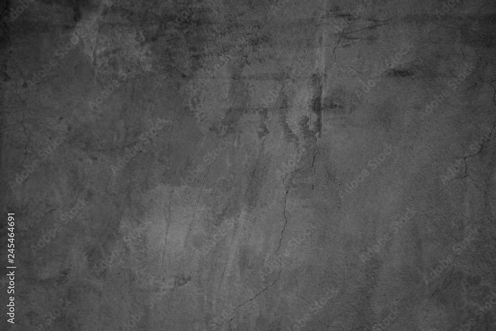 Fototapeta premium Black concreted wall for interiors texture background..
