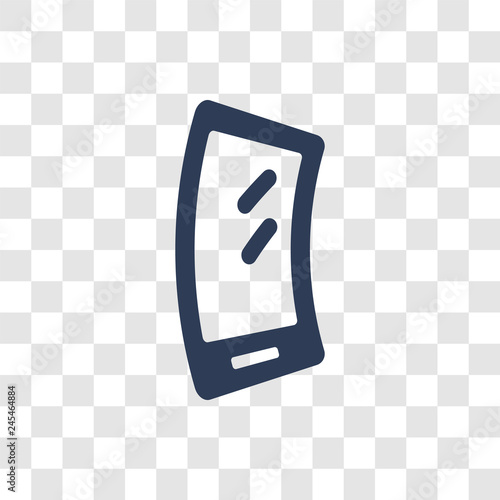 Mobile flexible display icon vector