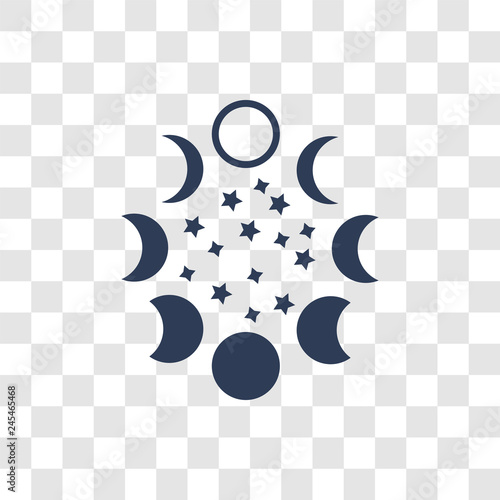 Moon phases icon vector