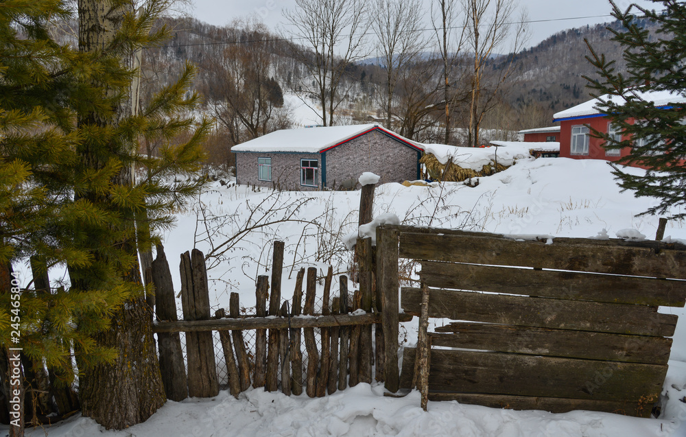 custom made wallpaper toronto digitalSnow village in Mohe County, China