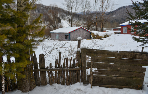 Wallpaper Mural Snow village in Mohe County, China Torontodigital.ca