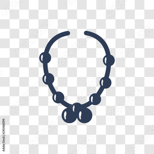 Necklace icon vector