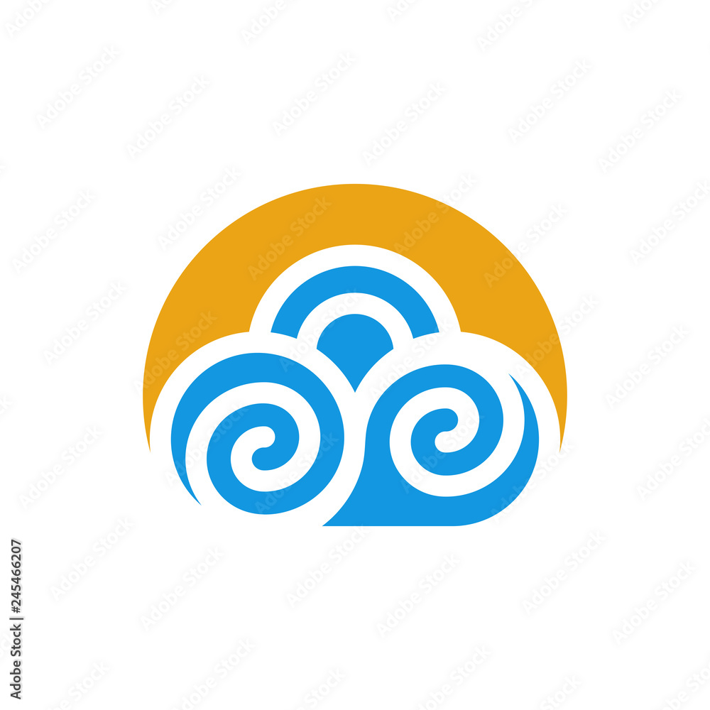 cloud logo icon symbol vector illustration cloud logo icon symbol vector illustration