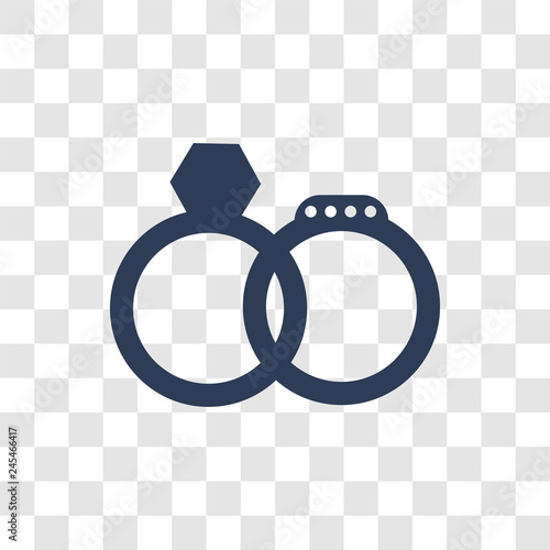 Wedding Rings icon vector