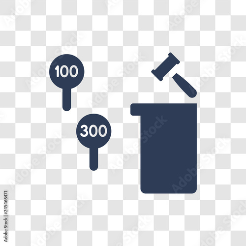 Auction icon vector