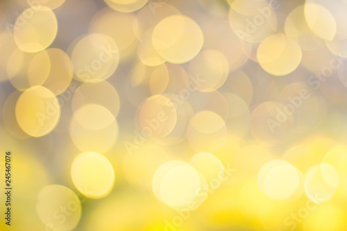Yellow bokeh lights