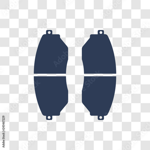 car brake pad icon vector