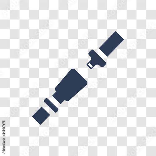 car seat belt or safety belt icon vector