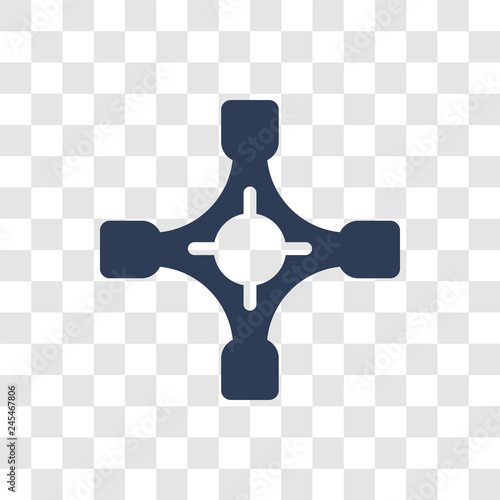 car universal joint icon vector
