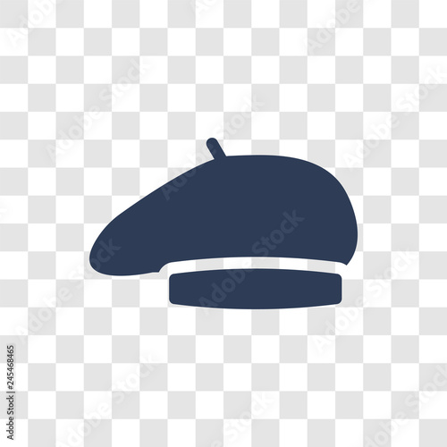 Beret icon vector