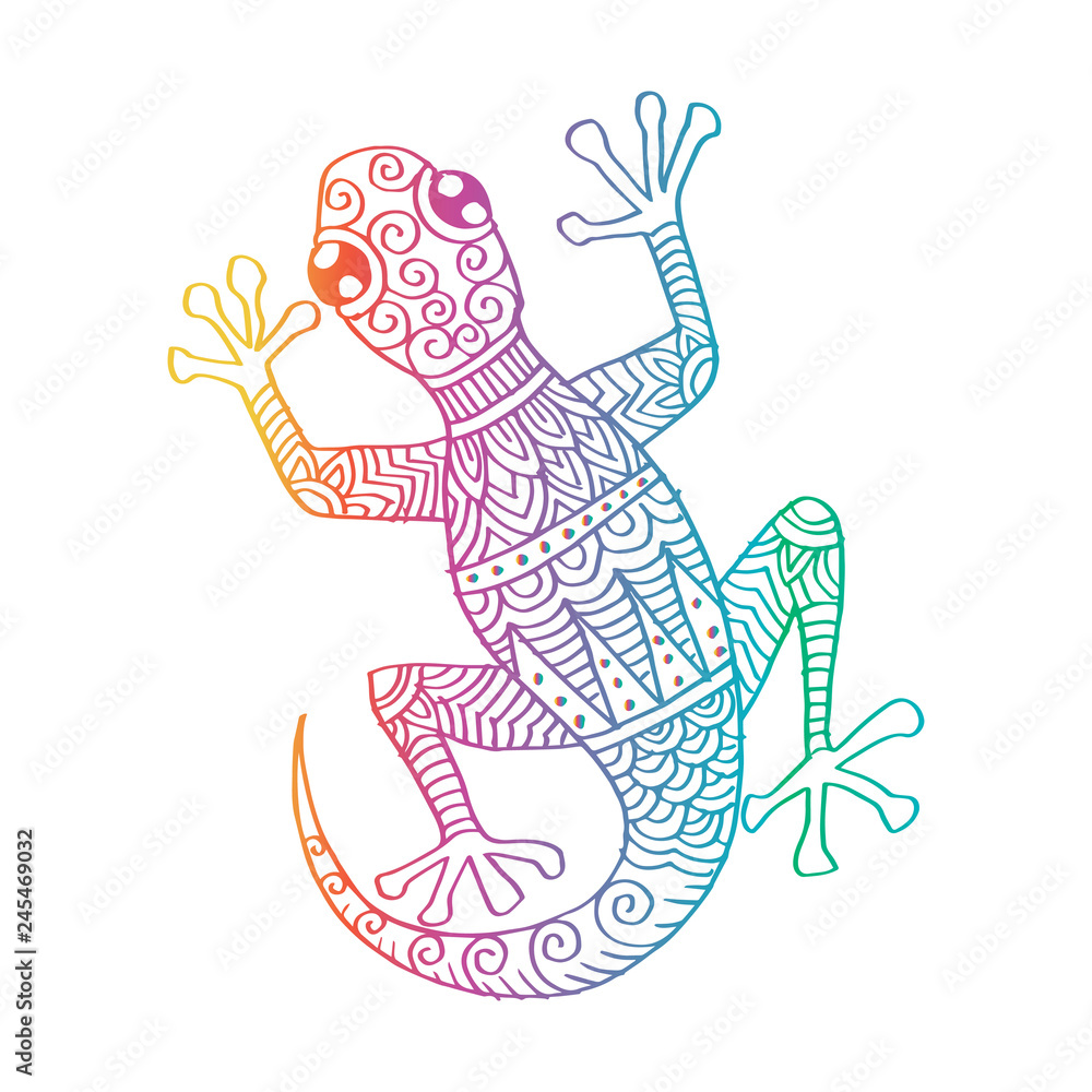 Tribal Decorative Lizard Tribal Decorative Lizard