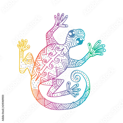 Tribal Decorative Lizard