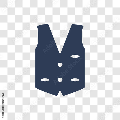 Waistcoat icon vector
