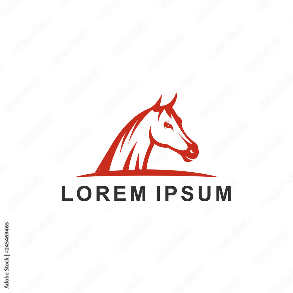Head horse logo template vector illustration Head horse logo template vector illustration
